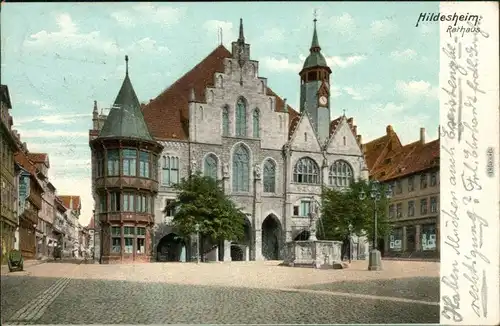 Ansichtskarte Hildesheim Rathaus 1909