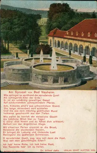 Ansichtskarte Bad Nauheim Sprudel 1922