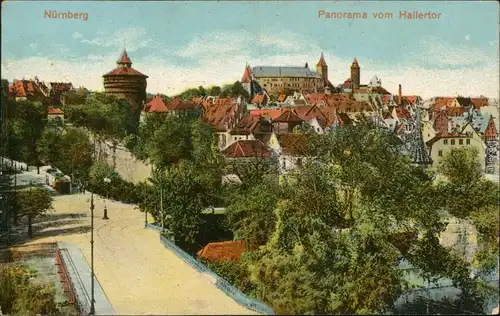 Ansichtskarte Nürnberg Panorama-Ansicht 1908