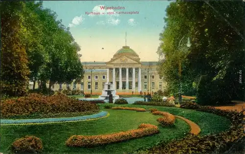 Ansichtskarte Wiesbaden Kurhaus 1900