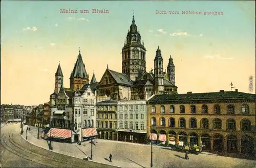Ansichtskarte Mainz Dom 1911