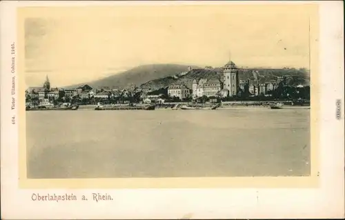 Ansichtskarte Oberlahnstein-Lahnstein Panorama 1910