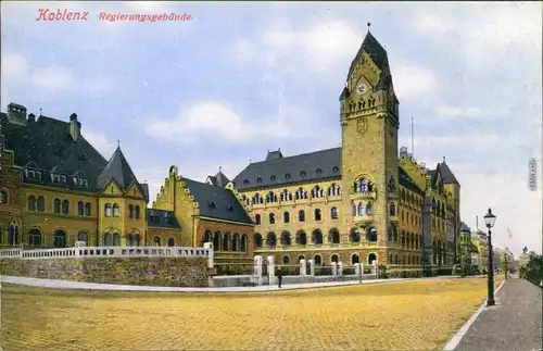 Ansichtskarte Koblenz Preußisches Regierungsgebäude 1929
