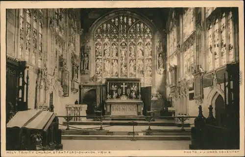 Ansichtskarte Stratford-on-Avon Holy Trinity Church/Trinity Kirche 1926