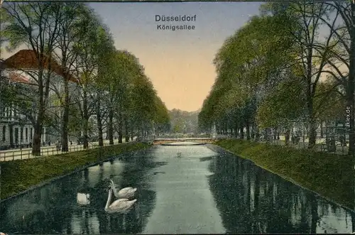 Ansichtskarte Düsseldorf Königsallee 1923