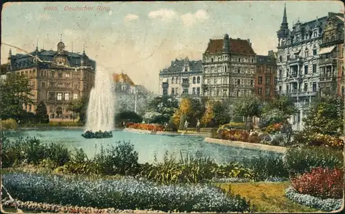 Ansichtskarte Köln Coellen | Cöln Deutscher Ring 1922