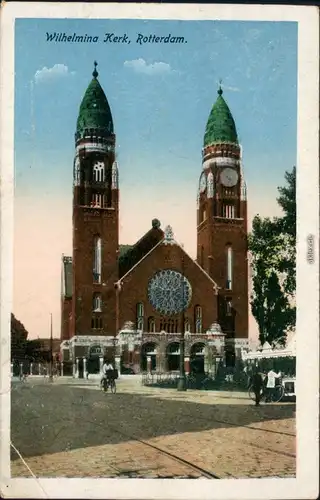 Ansichtskarte Rotterdam Rotterdam Kirche: Wilhelmina Kerk 1922