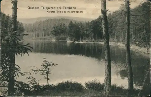 Ansichtskarte Tambach-Dietharz Gothaer Talsperre 1910