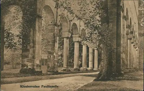 Ansichtskarte Paulinzella-Stadtilm Klosterruine Paulinzella 1918