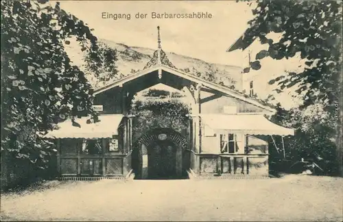 Rottleben (Thüringen) Eingang Kyffhäuser und Barbarossahöhle 1920