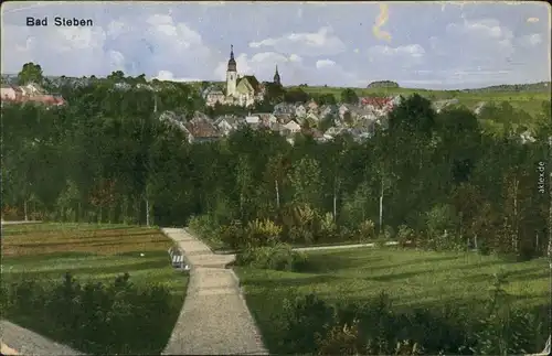 Ansichtskarte Bad Steben Panorama-Ansicht 1910