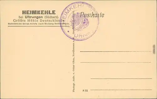 Uftrungen-Südharz Heimkehle - Wilder Stieg mit Alpenlandschaft 1914
