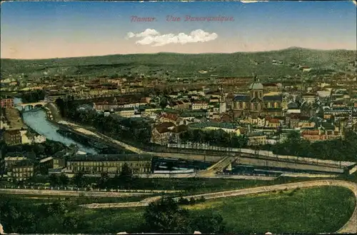Namur Namen / wallonisch: Nameûr Panorama-Ansicht - Coloriert 1916