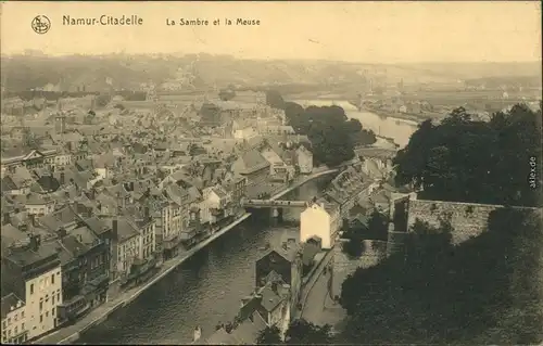 Namur Namen / wallonisch: Nameûr La Sambre et la Meuse/Panorama-Ansicht 1916