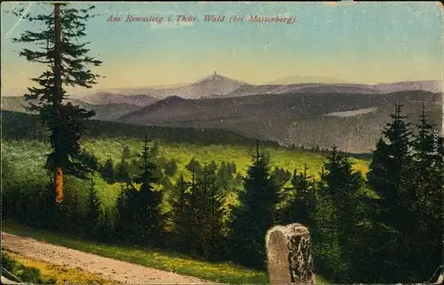 Ansichtskarte Masserberg Panorama-Ansicht - Am Rennsteig 1913