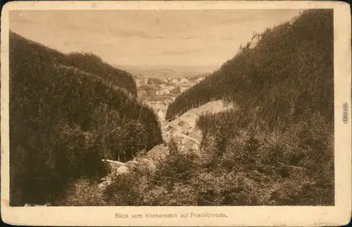 Ansichtskarte Friedrichroda Panorama-Ansicht 1924