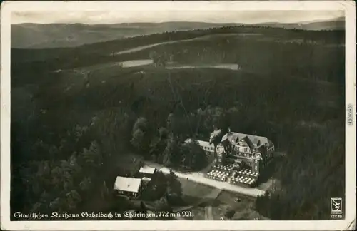 Ansichtskarte Gabelbach-Ilmenau Kurhaus 1940