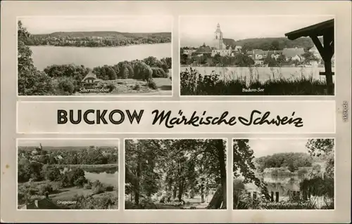 Buckow (Märkische Schweiz) Schermützelsee, Buckow-See,   Tornow-See 1960
