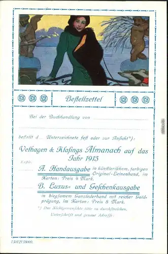 Ansichtskarte  Reklame & Werbung - Allgemein - Bestellzettel 1914