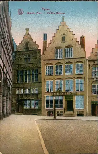 Ypern Ieper / Ypres Marktplatz / Grote Markt / Grand Place 1910 