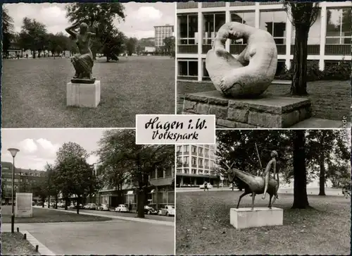 Ansichtskarte Hagen (Westfalen) Volkspark 1964