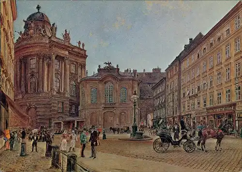 Ansichtskarte  Rudolf von Alt - Michaelerplatz 1988