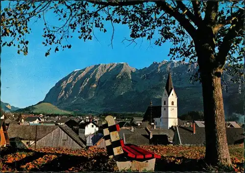 Ansichtskarte Bad Mitterndorf Panorama-Ansicht mit Kirche und Grimming 1993