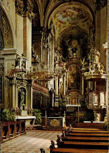 Klosterneuburg Stiftskirche Klosterneuburg - Blick zum Altar 1988