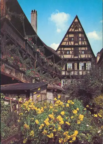 Ansichtskarte Dinkelsbühl Hezelhof im Frühling 1978
