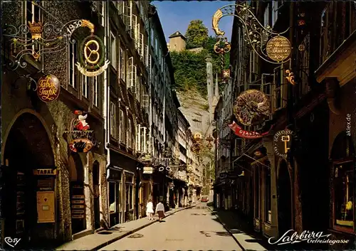 Ansichtskarte Salzburg Getreidegasse 1975