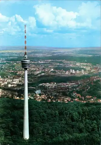 Ansichtskarte Stuttgart Fernsehturm 1989