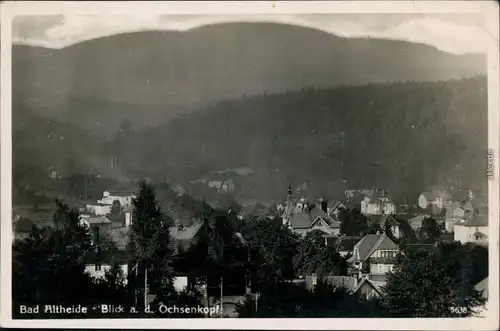 Ansichtskarte Bad Altheide Polanica-Zdrój Blick auf den Ochsenkopf 1934 