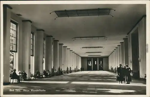 Ansichtskarte Bad Tölz Neue Wandelhalle - Innenansicht 1932 