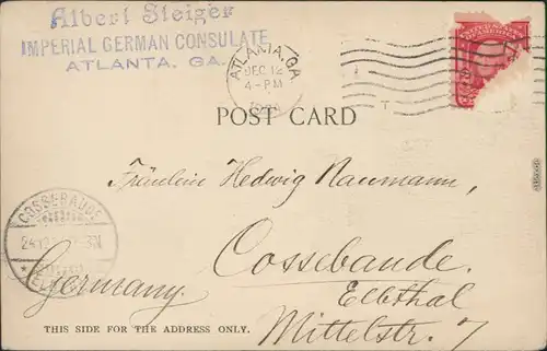 Ansichtskarte Atlanta 2 Bild: New Court House, Post Office 1904 