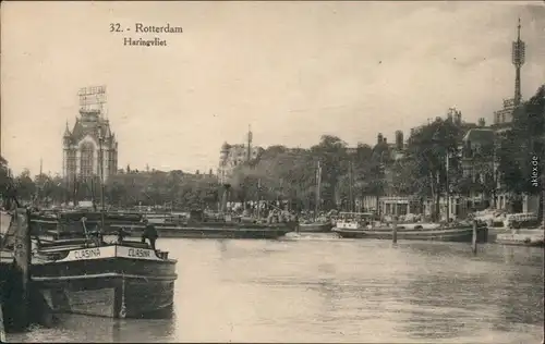 Ansichtskarte Rotterdam Rotterdam Hafen 1910
