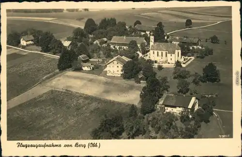 Ansichtskarte Berg (Oberfranken) Luftbild: Gasthof Berg 1942
