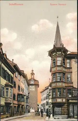 Ansichtskarte Schaffhausen Äussere Vorstadt 1910