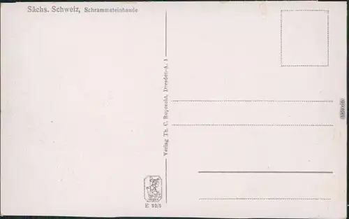 Ansichtskarte Ostrau-Bad Schandau Partie an der Schrammsteinbaude 1932 