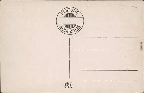 Königstein (Sächsische Schweiz) Festung Königstein - Ansichten 1916 