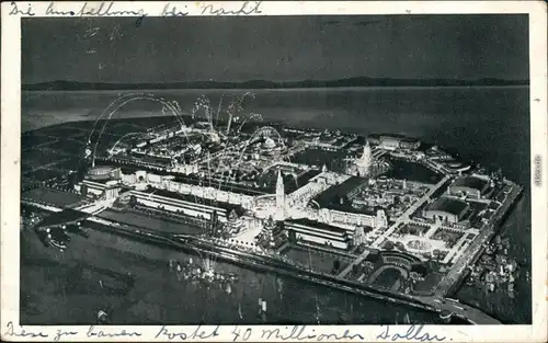 Ansichtskarte San Francisco Golden Gate International Expo - Luftbild 1938