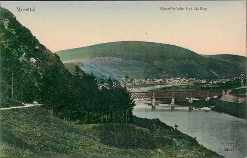 Ansichtskarte Winningen Moseltalbrücke 1906