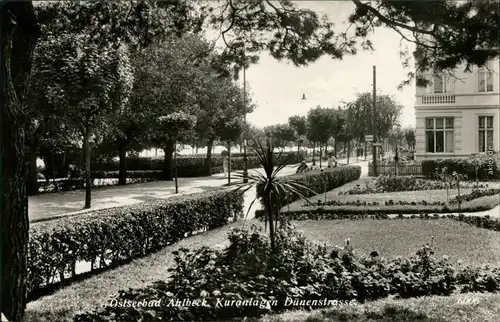 Ansichtskarte Ahlbeck (Usedom) Kuranlagen Dünenstrasse 1932