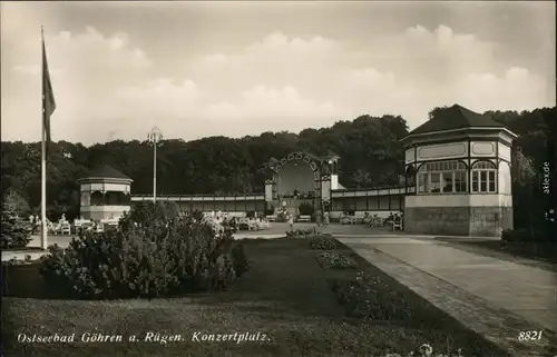 Ansichtskarte Göhren (Rügen) Konzertplatz 1931