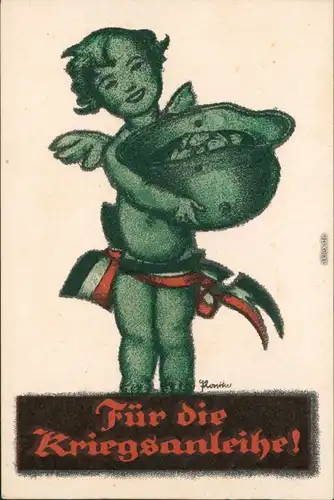 Ansichtskarte  Postkarten Kriegsanleihe - WK I Weltkrieg Patriotika 1916