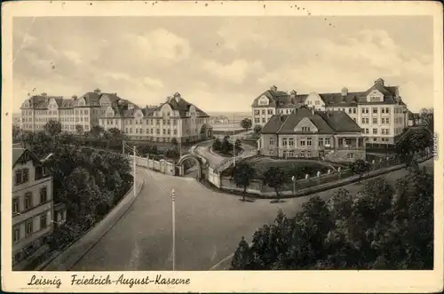 Ansichtskarte Leisnig Friedrich-August-Kaserne 1935