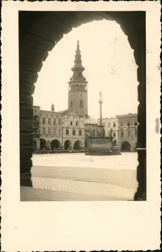 Ansichtskarte Neutitschein Nový Jičín Marktplatz - Brunnen 1932 