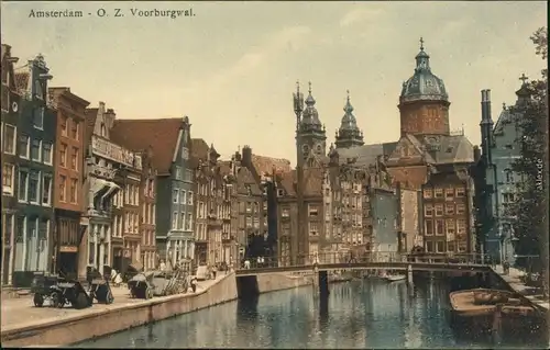 Ansichtskarte Amsterdam Amsterdam Voorburgwal 1918