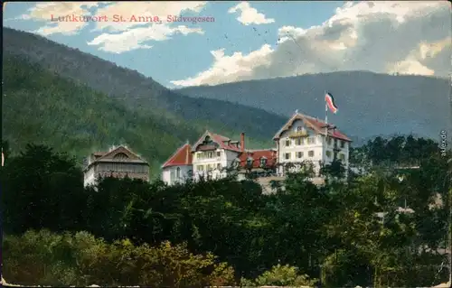 Ansichtskarte Türkheim Turckheim Blick zum Gasthof 1911