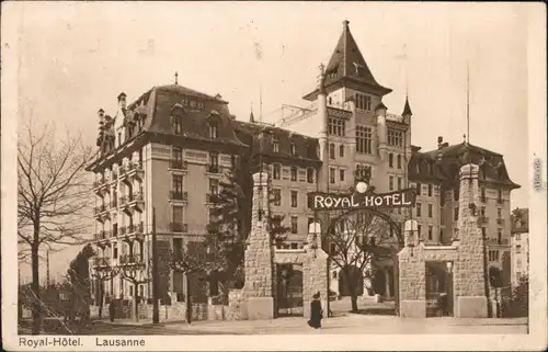 Ansichtskarte Lausanne Royal-Hotel 1924