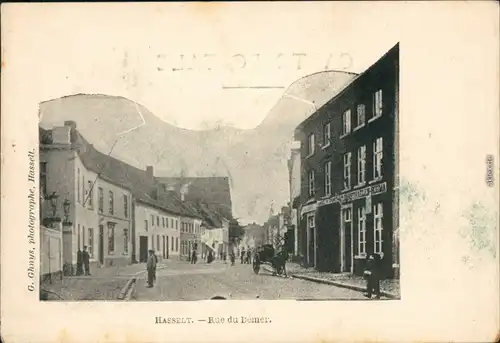 Ansichtskarte Hasselt (Belgien) Rue du Demer 1913 